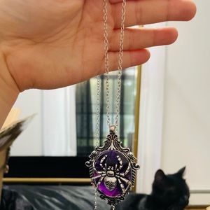Halloween Gothic Spider Necklace